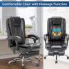MELLCOM Massage Office Chair Ergonomic Computer Chair