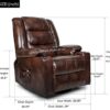 Massage Recliner Chair with Heated Massage Ergonomic