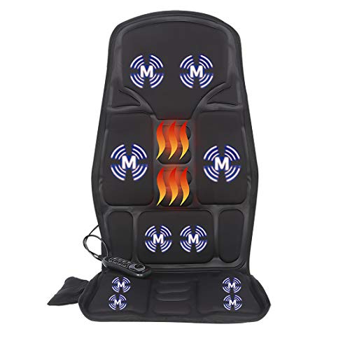 Vibrating-Back-Massager with Heat Seat Massager Cushion