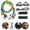 11Pcs/Set Fitness Resistance Bands Yoga Gym