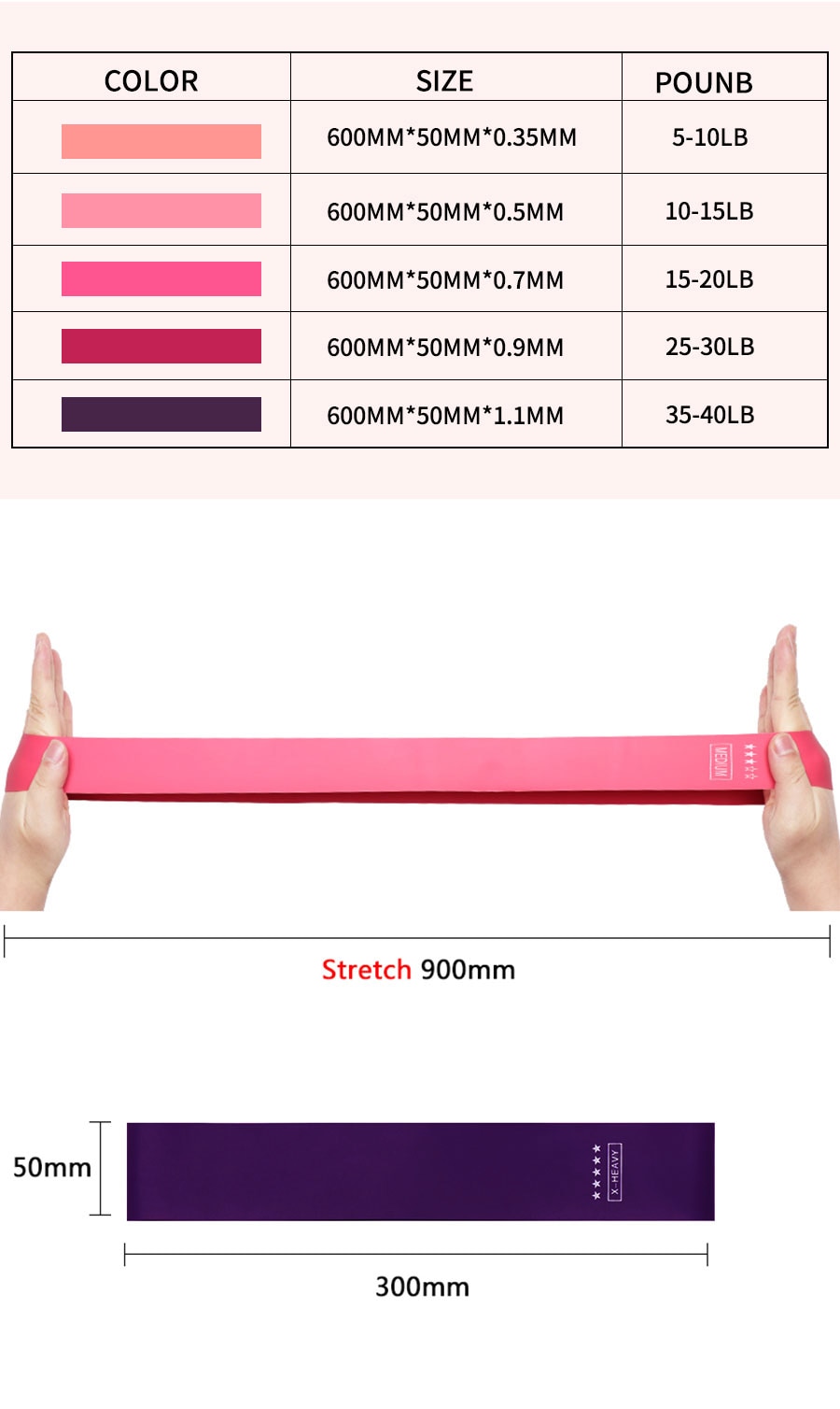 Bands for Legs and Butt Training Fitness Exercise Gym